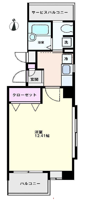 ソロ  テンポ 自由が丘202の間取り
