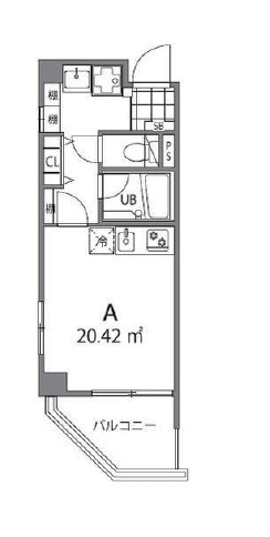 クーカイテラス中目黒301の間取り