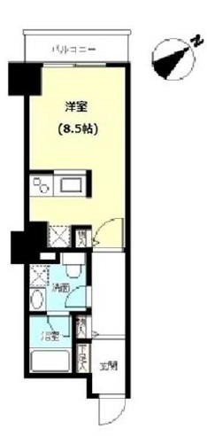 TKフラッツ渋谷1012の間取り