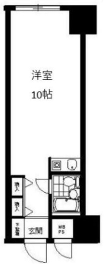 朝日広尾マンション507の間取り