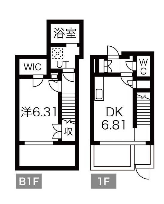 ASTILE 三軒茶屋Ⅲ101の間取り