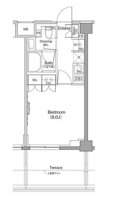 ザ・パークハビオ三軒茶屋テラス108の間取り