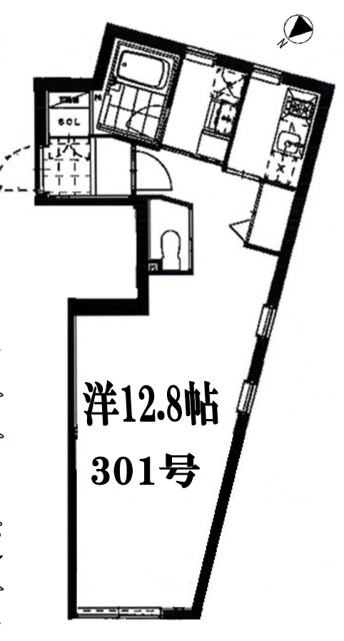 広尾フェリシタ301の間取り
