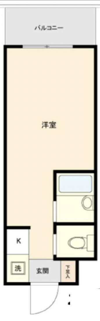 スカイコート駒場東大前604の間取り