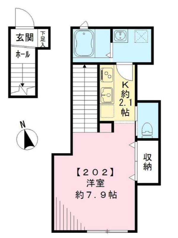 サニーヒルズ202の間取り