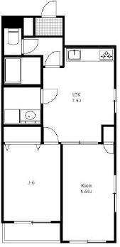 桜新町壱番館105の間取り