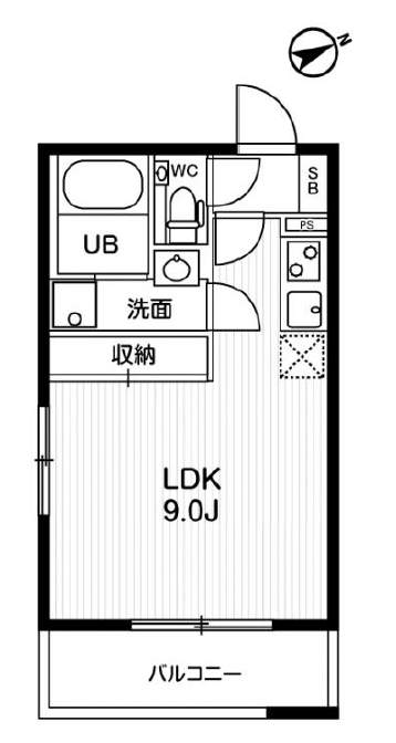 モアリッシェル代官山青葉台305の間取り