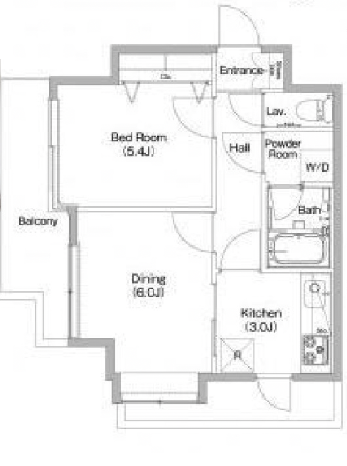 レジデンス三軒茶屋スクエア101の間取り