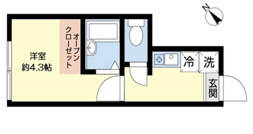 パルデンス三軒茶屋103の間取り