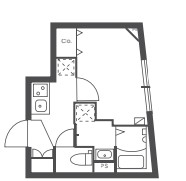 ルネサンスコート不動前303の間取り
