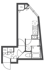ルネサンスコート不動前402の間取り
