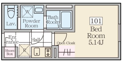 ReveResidence三軒茶屋101の間取り
