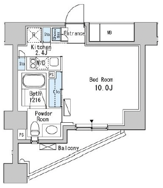 ベルファース目黒601の間取り