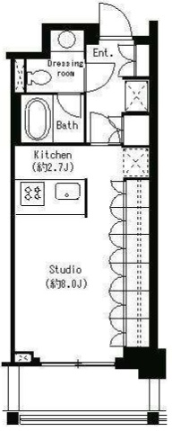 パークキューブ目黒タワー110の間取り