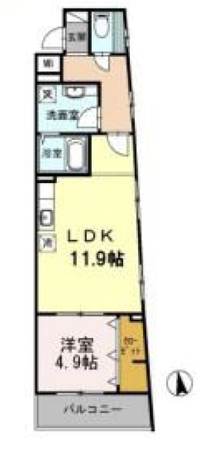 カーサ鈴303の間取り