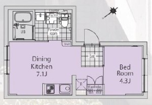 GRAN PASEO島津山EAST402の間取り