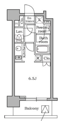レジディア三軒茶屋405の間取り