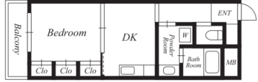 ヴァンベール青葉台304の間取り