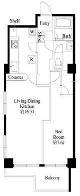 ライオンズマンション南平台903の間取り