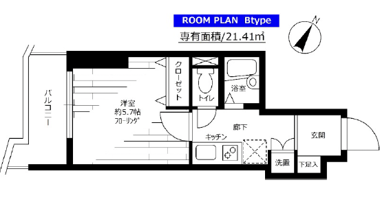 ステージファースト三軒茶屋202の間取り