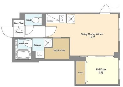ガーデンレジデンス恵比寿303の間取り