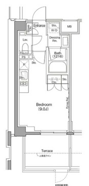 ザ・パークハビオ三軒茶屋テラス101の間取り