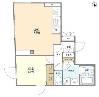 CARITAS用賀（カリタス用賀）101の間取り
