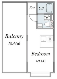 trias228(トリアス228)402の間取り