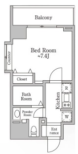 レジディア三宿1103の間取り