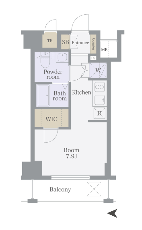 アーバイル三軒茶屋302の間取り