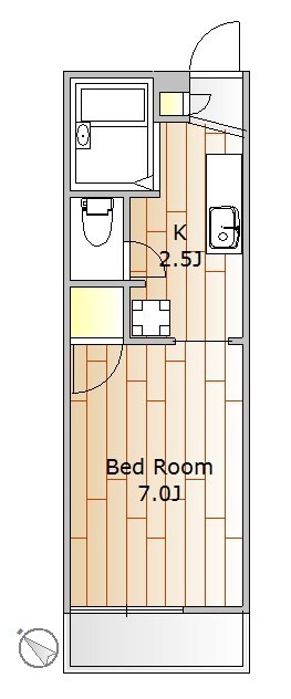ドミールベルチェリー303の間取り