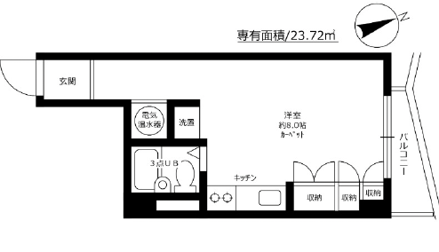 セザール目黒903の間取り