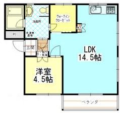 ガーデン東山104の間取り