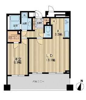 アーデン駒沢パークフロント403の間取り