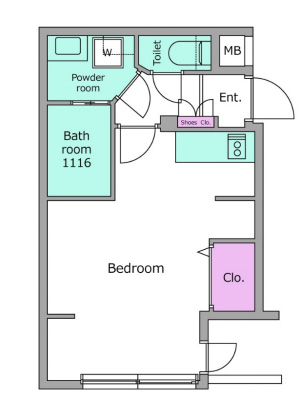 レジディア世田谷若林309の間取り