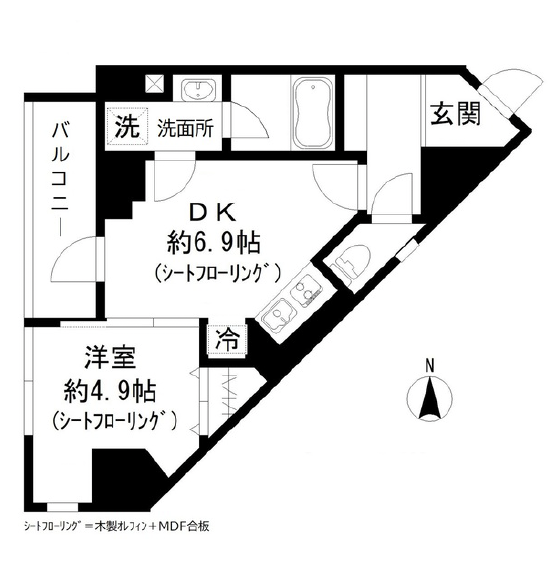 GRAND三軒茶屋WEST501の間取り