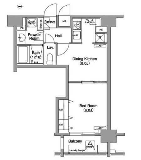 コンフォリア下北沢608の間取り