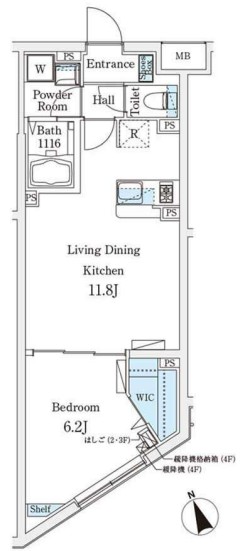 CREATIF駒澤大学前102の間取り
