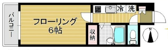 K-SQUARE（三茶）202の間取り