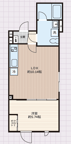 STRIPES用賀Ⅱ(ストライプス用賀Ⅱ)102の間取り