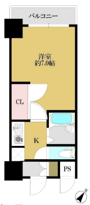 ヴェローナ目黒402の間取り