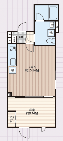 STRIPES 用賀Ⅱ402の間取り