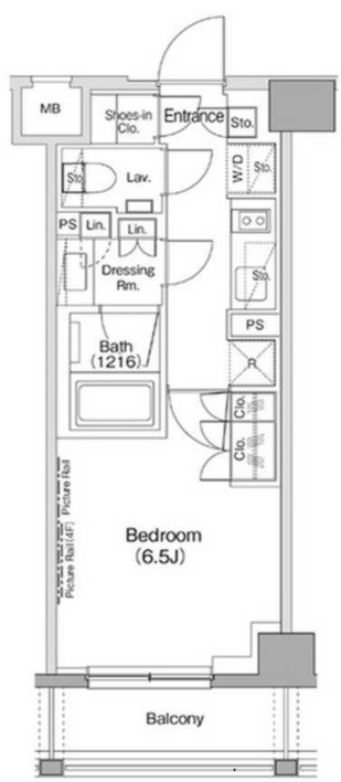 ザ・パークハビオ神泉210の間取り