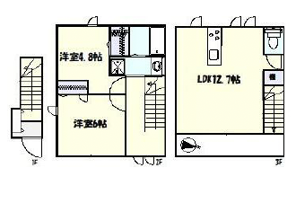 Villa Symbiose三軒茶屋(ヴィラ・シンビオーズ三軒茶屋)M203の間取り
