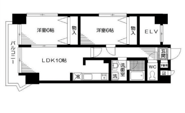 セリジア三宿802の間取り