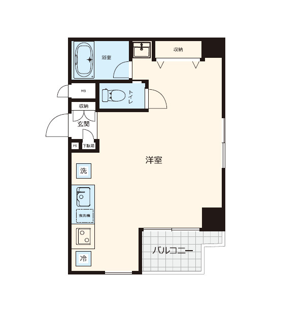 シルバーパレス白金台505の間取り