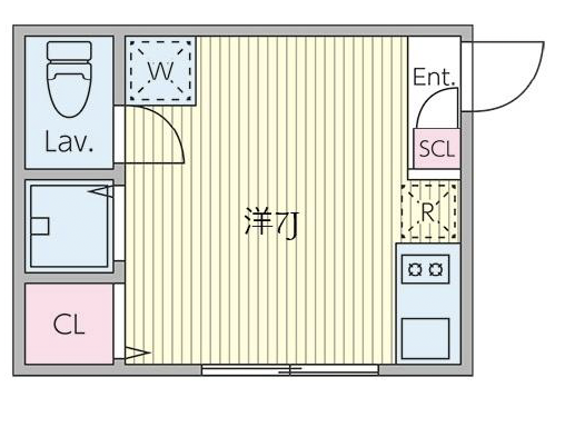 プレジ桜新町101の間取り