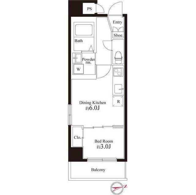 REGALO世田谷松陰神社(リガロ世田谷松陰神社)501の間取り