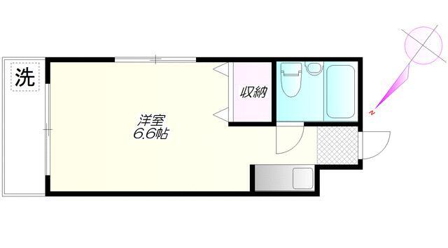 フラッツ松尾104の間取り