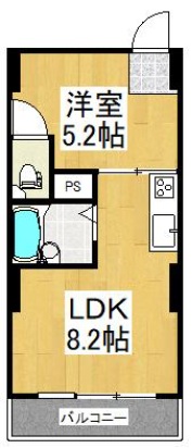 パール世田谷205の間取り